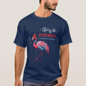 T-shirt Salutations à la retraite Dapper Flamant rose Bowt (Devant)