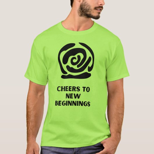 T-shirt Salutations aux nouveaux débuts (Devant)