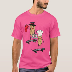 T-shirt Salutations d'anniversaire de cacahuètes Félicitat