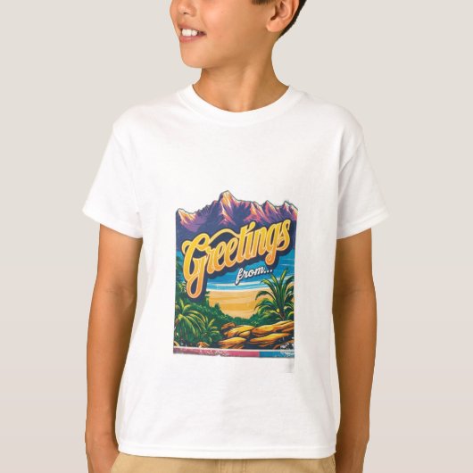 T-shirt Salutations de (Devant)