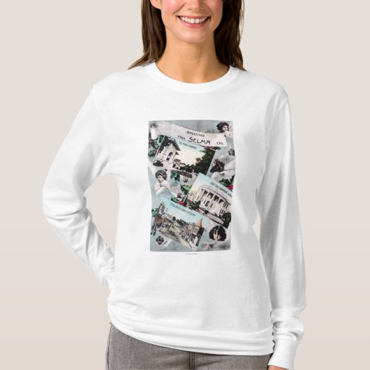 T-shirt Salutations de avec ViewsSelma pittoresque, CA (Devant)