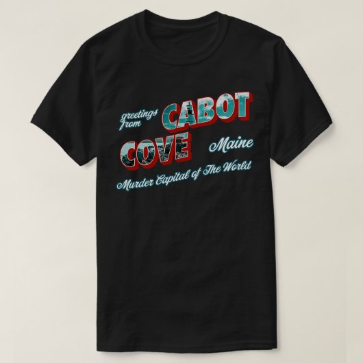 T-shirt Salutations De Cabot Cove (Design devant)