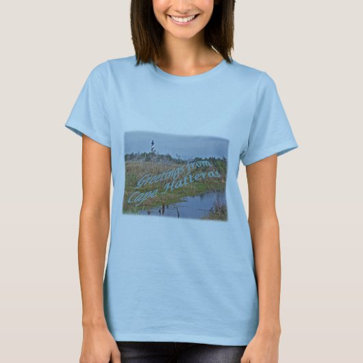 T-shirt Salutations de Cape Hatteras OBX (Devant)