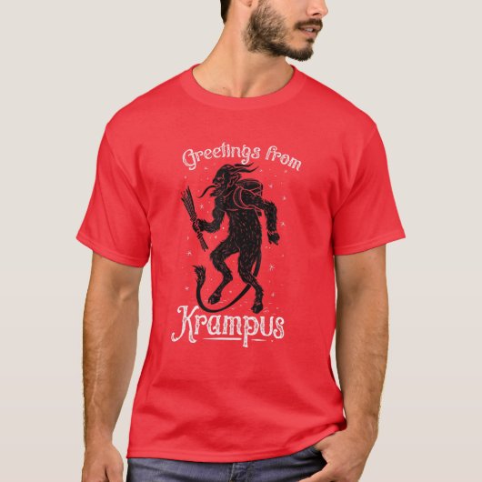 T-shirt Salutations De Krampus, Paganisme Pré-Germanique A (Devant)