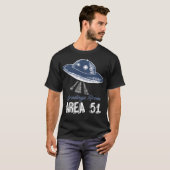 T-shirt Salutations De La Zone 51 (Devant entier)