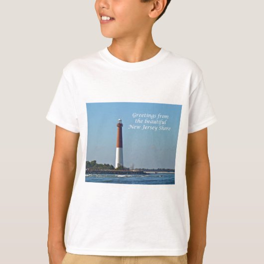 T-shirt Salutations de New Jersey - lumière de Barnegat (Devant)