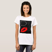 T-shirt Salutations de Paris Red Lipstick Kiss Love (Devant entier)