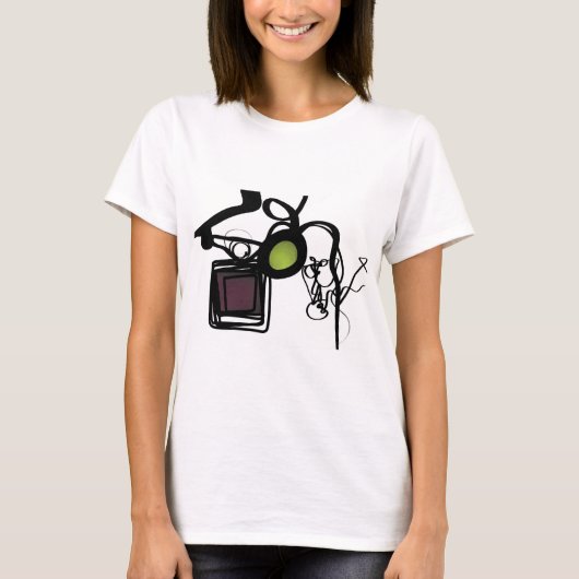 T-shirt Salutations de Philydion : Abstrait noir & blanc (Devant)