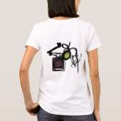 T-shirt Salutations de Philydion : Abstrait noir & blanc (Dos)