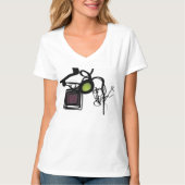 T-shirt Salutations de Philydion : Abstrait noir & blanc (Devant)