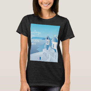 T-shirt Salutations de Santorin Grèce