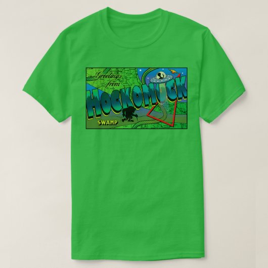 T-shirt Salutations Du Marais Hockomock (Design devant)