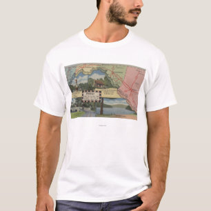 T-shirt Salutations du Maryland occidental (carte