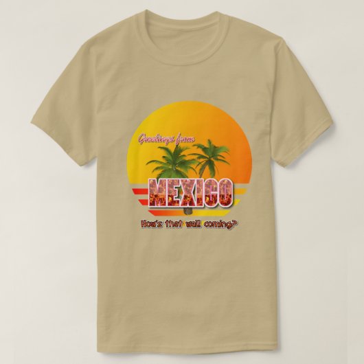 T-shirt Salutations du Mexique (Design devant)