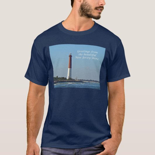 T-shirt Salutations du New Jersey - Barnegat Light (Devant)