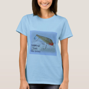 T-shirt Salutations Du New Jersey Fishing Lure