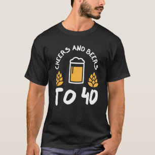 T-shirt Salutations Et Bières À 40 Anniversaire 40ème Anni