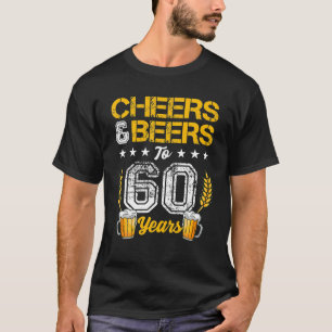 T-shirt Salutations Et Bières À 60 Ans 60e Anniversaire Bo