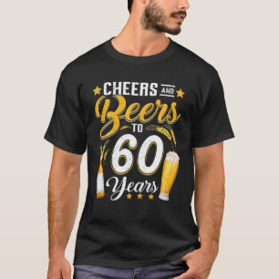 T-shirt Salutations Et Bières À 60 Ans Drôle 60E Anniversa