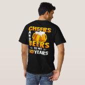 T-shirt Salutations Et Bières À Mes 60 Ans 60e Anniversair (Dos entier)