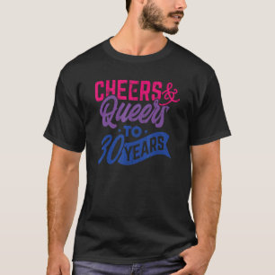 T-shirt Salutations Et Reines À 30 Ans Bisexuel Pride 30èm