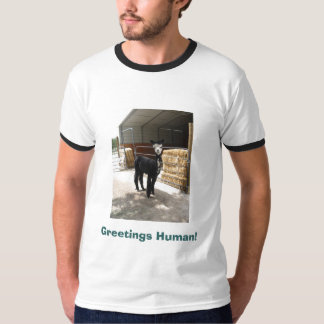 T-shirt Salutations humaines ! chemise d'alpaga