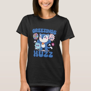T-shirt Salutations Huzz Drôle Gen Z Alpha Bête Chaton Cha