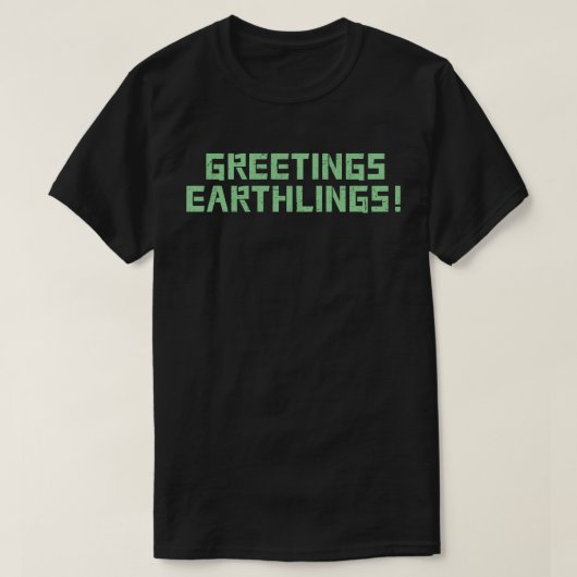 T-shirt Salutations Terriens ! (Design devant)
