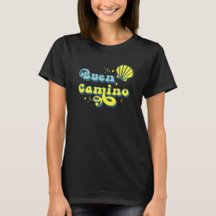 T-shirt Salute vintage de pèlerin Jakobsweg Buen Camino