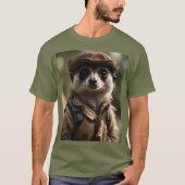 T-shirt Saluting Sylvester le Meerkat : Un conte d'ancien  (Devant)