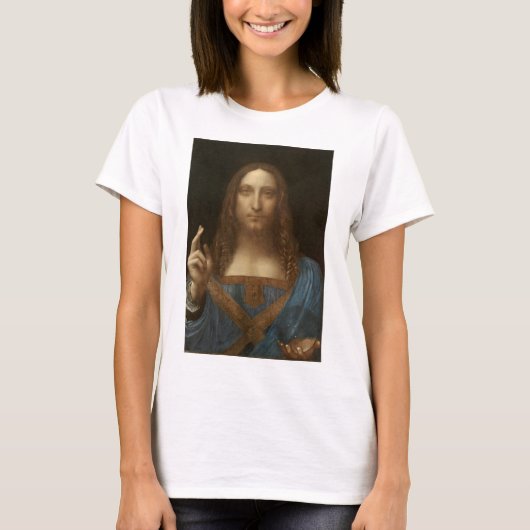 T-shirt Salvator Mundi by Leonardo da Vinci (Devant)