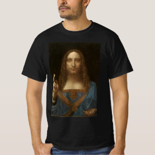 T-shirt Salvator Mundi de Léonard de Vinci (Jésus-Christ)