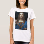T-shirt Salvator Mundi, Jésus Christ, Léonard de Vinci (Devant)