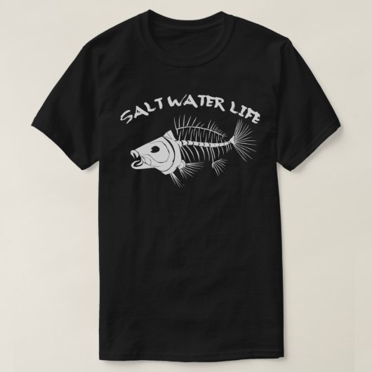 T-shirt Salzwasser Meer Salz Angeln Fisch Wasser Geschenk (Design devant)