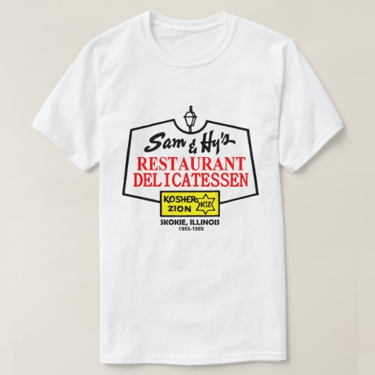 T-shirt Sam & Hy's Restaurant Deli, Skokie, IL (Design devant)