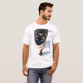 T-shirt Sam, le chat siamois (Devant entier)
