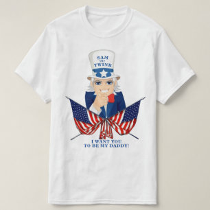 T-shirt Sam le Twink USA Fierté LGBT Gay Patriotique