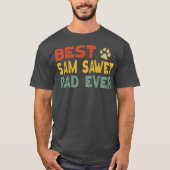 T-shirt Sam Sawet Chat papa propriétaire éleveur Lover Kit (Devant)
