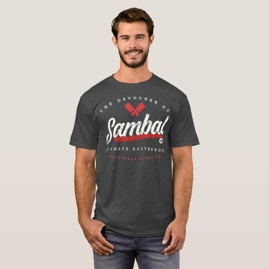 T-shirt Sambal Indonesian Food Funny Retro (Devant entier)