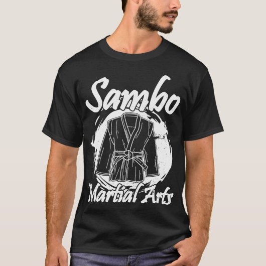 T-shirt Sambo lutte arts martiaux Russie martiale (Devant)