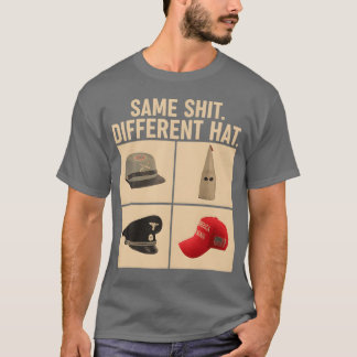 T-shirt Same Different Hat For