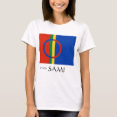 T-shirt Sami design Fièrement Sami (Devant)