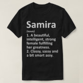 T-shirt SAMIRA Définition Personalized Nom Funny Christma (Design devant)