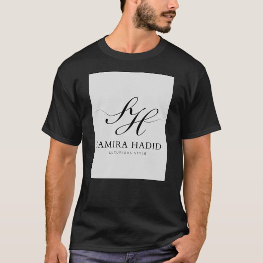 T-shirt Samira Hadid Monogram Luxury (Devant)