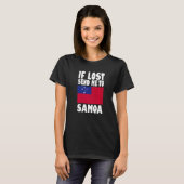 T-shirt Samoa Flag Design  If lost send me to Samoa Premiu (Devant entier)