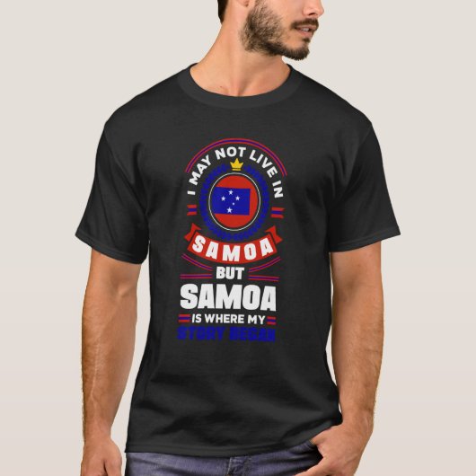 T-shirt Samoa Samoan Samoa - Drapeau (Devant)