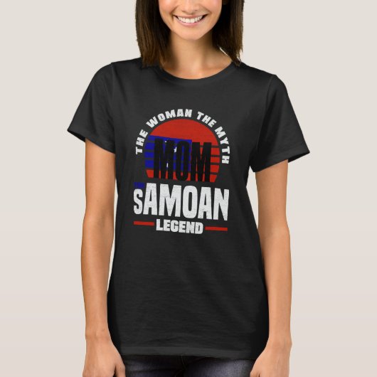 T-shirt Samoa Samoan Samoa Flag Mothers Day (Devant)