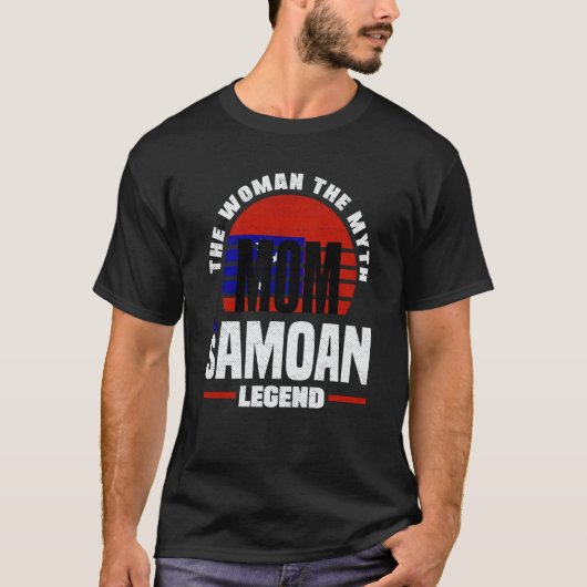 T-shirt Samoa Samoan Samoa Flag Mothers Day (Devant)