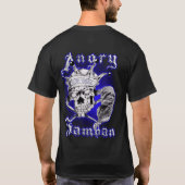 T-shirt Samoan fâché (bleu) (Dos)