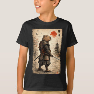 T-shirt Samouraï cabiaïri drôle cabiaïri graphique vintage